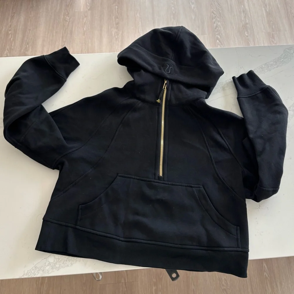 Lululemon Black Scuba Oversized Half-Zip Hoodie - Picture 2 of 5